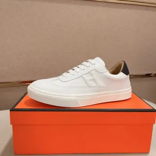 Hermès H Cut সাদা চামড়া লাইফস্টাইল স্নিকার