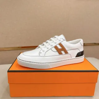Hermès H Sneaker 白色 卡其色 黑色 生活方式运动鞋