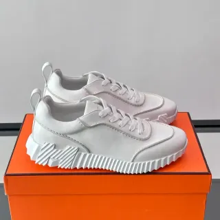 Hermès Oran 白色皮革生活方式运动鞋