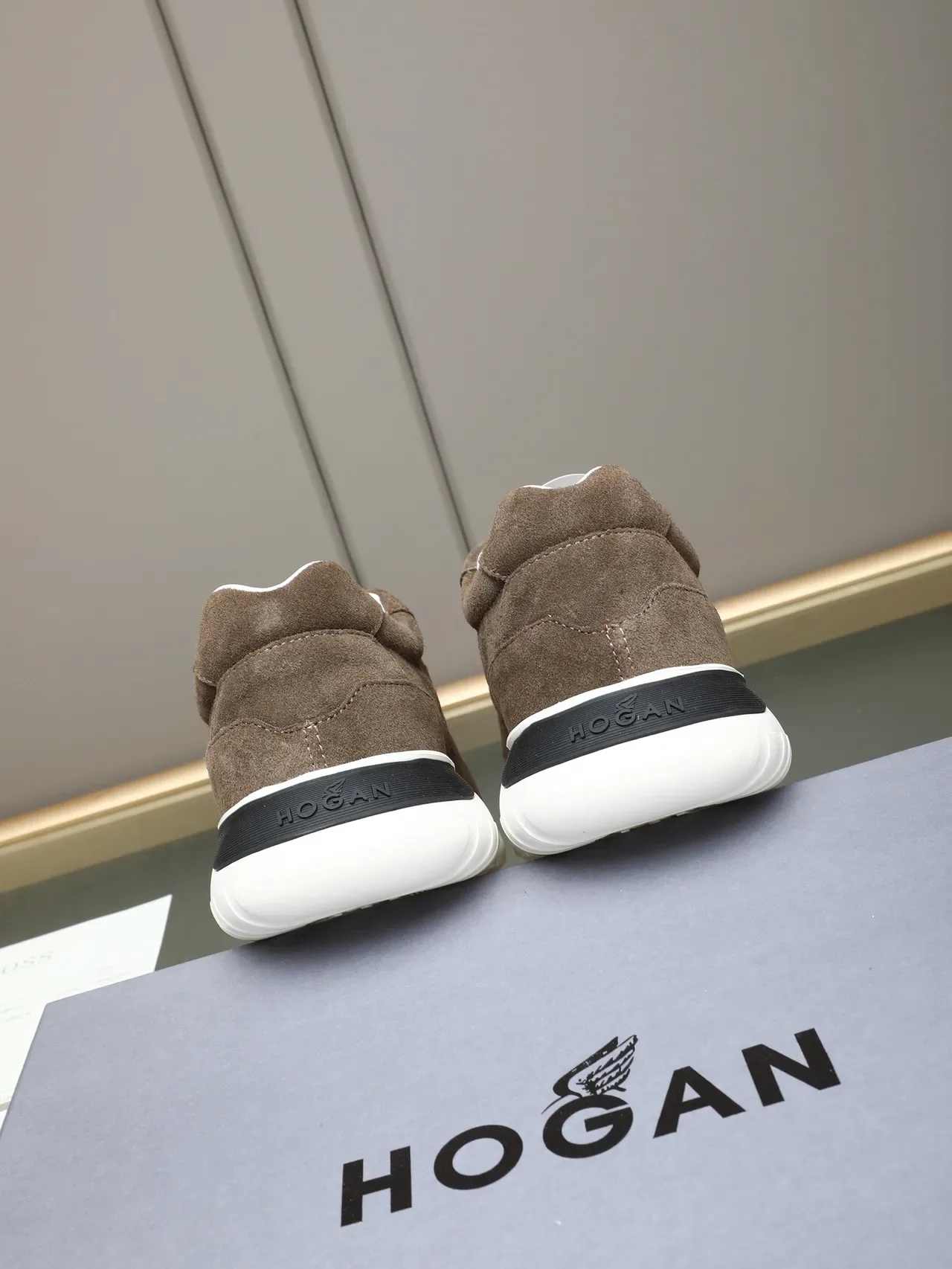 Hogan H-Series Brown Suede Lifestyle Sneakers 3