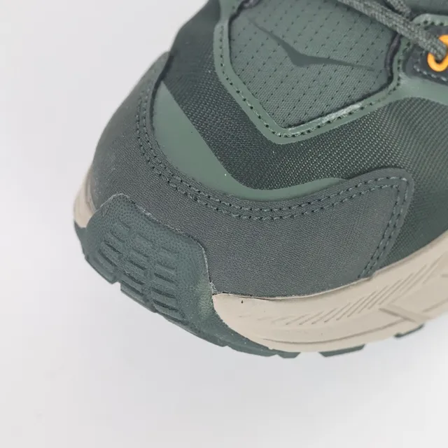 Hoka Speedgoat أخضر عسكري برتقالي مسار تقني GORE-TEX مقاوم للماء أحذية جري 5