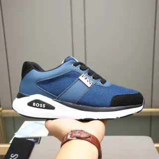 Hugo Boss 蓝黑网眼生活方式运动鞋