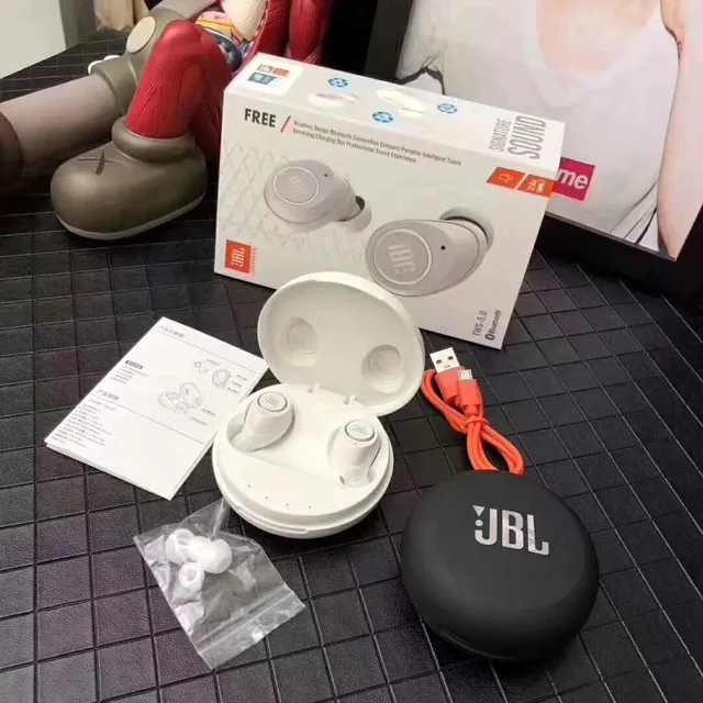 JBL TWS-5.0 Noir et Blanc Conception Compacte Sans Tige Finition Mate TWS Écouteurs 12