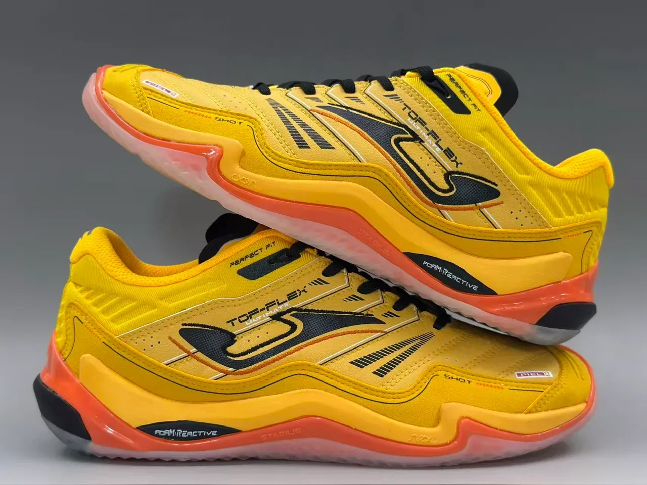 Joma Top-Flex Ultimate 黄色 橙色 黑色 生活方式运动鞋 3