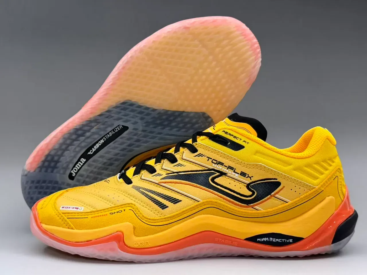 Joma Top-Flex Ultimate 黄色 橙色 黑色 生活方式运动鞋 7