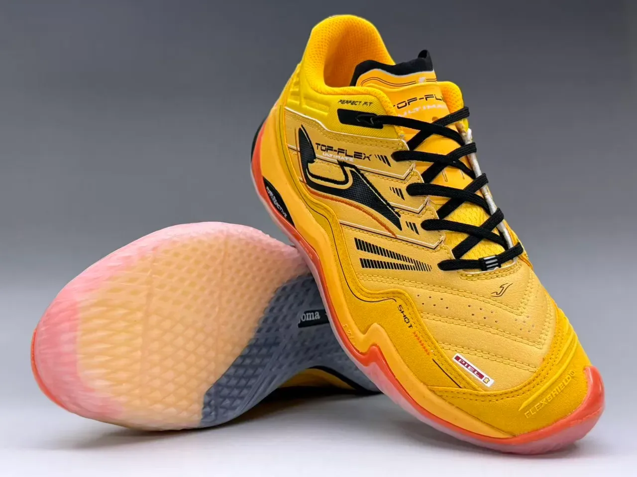 Joma Top-Flex Ultimate 黄色 橙色 黑色 生活方式运动鞋 12