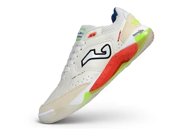 Joma Top-Flex সাদা কমলা লাইম সবুজ জীবনধারা স্নিকার 3