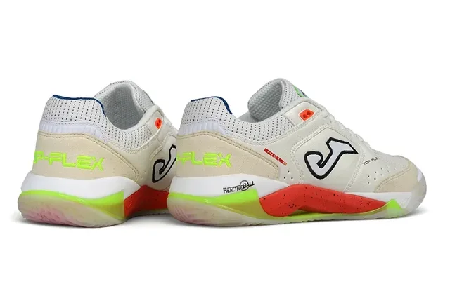 Joma Top-Flex সাদা কমলা লাইম সবুজ জীবনধারা স্নিকার 5