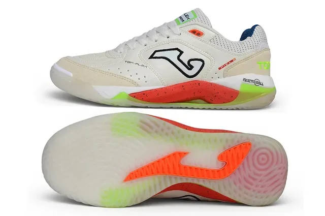 Joma Top-Flex সাদা কমলা লাইম সবুজ জীবনধারা স্নিকার 6