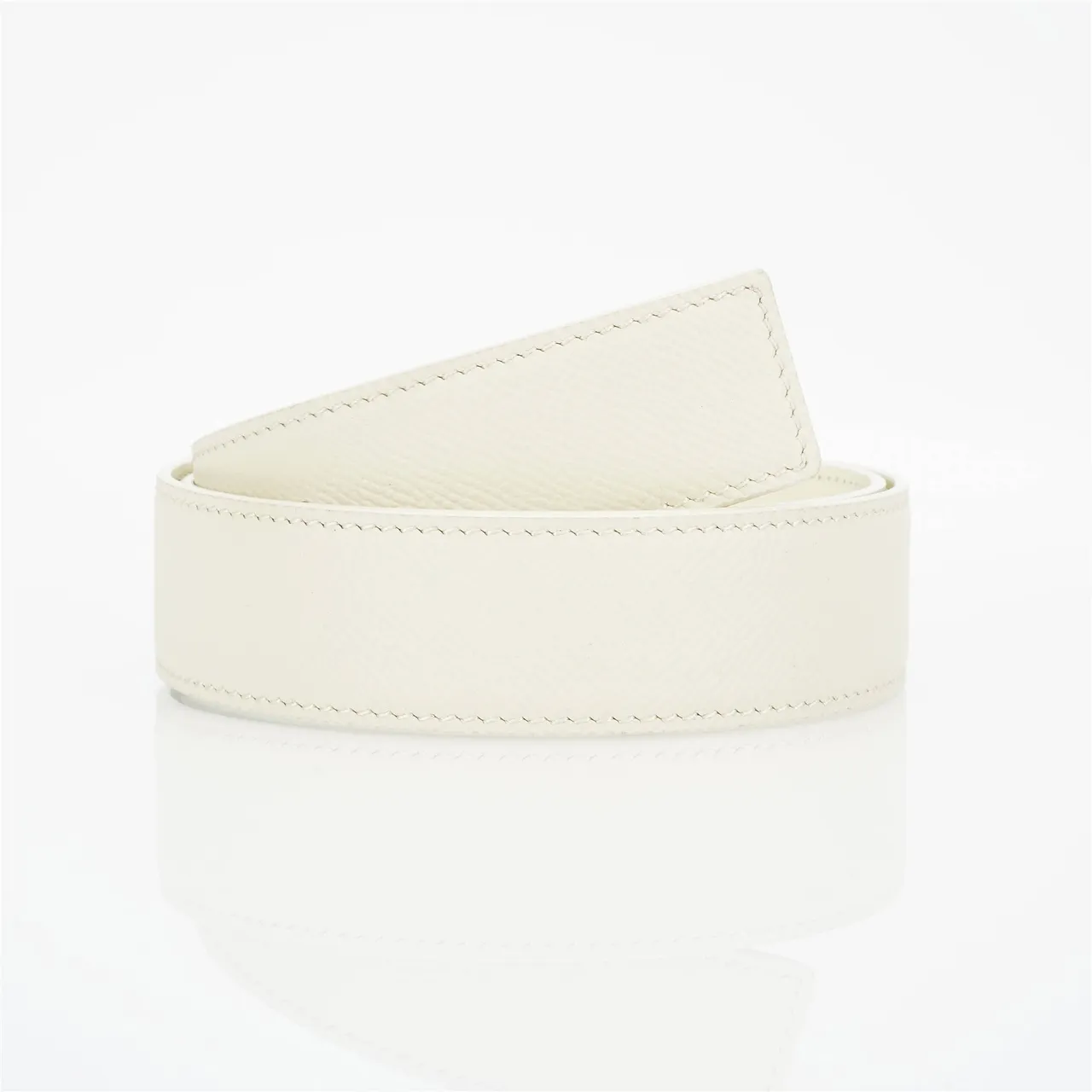 Loewe Anagram Belt Cinto de couro marfim 3