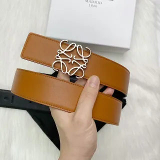 Loeve Anagram Belt حزام جلد بني فاتح