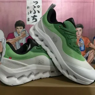 Loewe Cloud Tech Air Deep Green White Chunky Sneakers