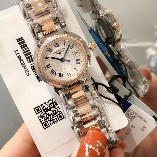 Longines La Grande Classique 双色 钻石 表圈 石英手表 4