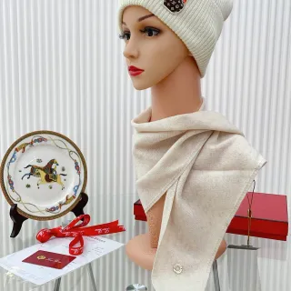Loro Piana বাঘের প্যাচ সেলাই Off-White Beanie