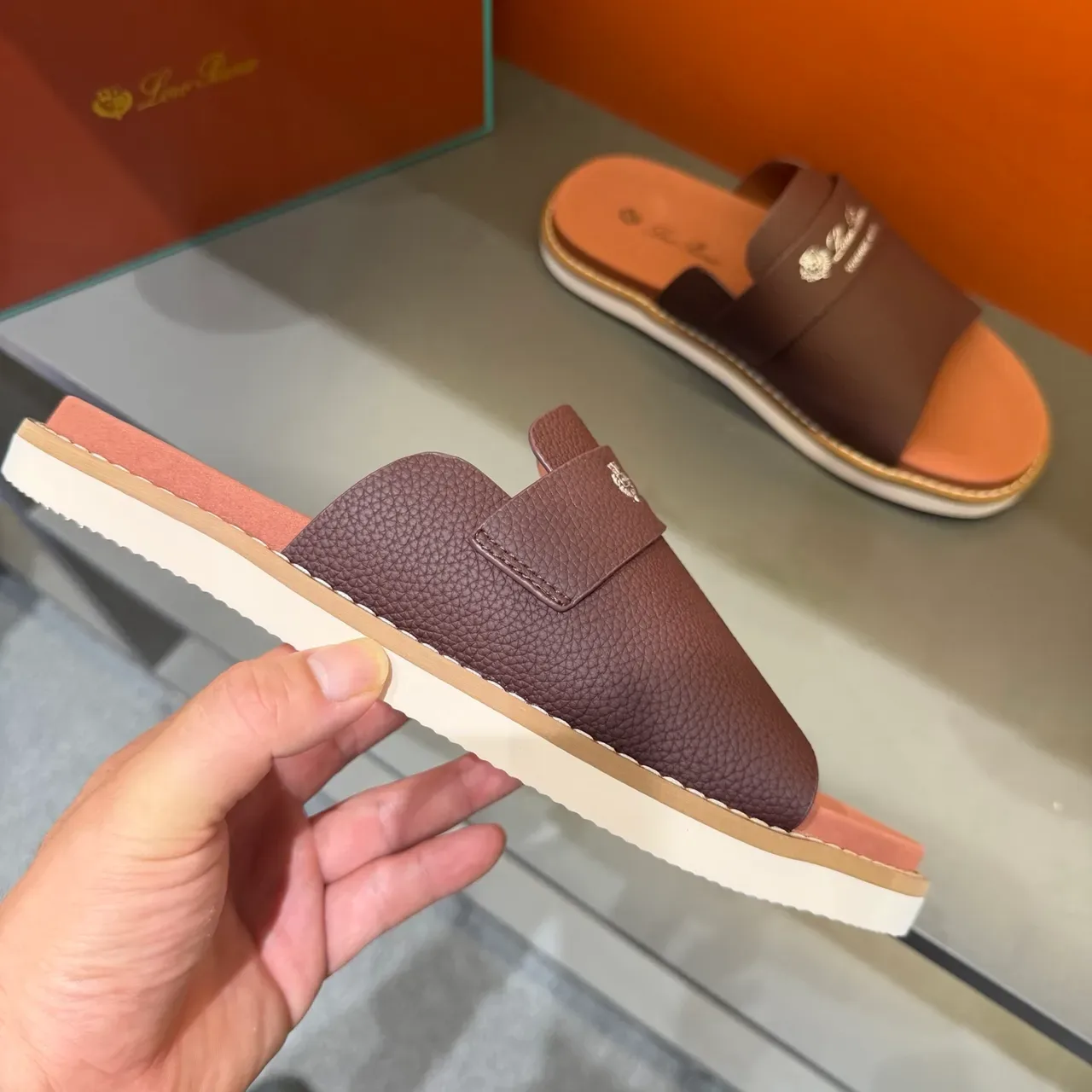Loro Piana Summer Walk Zapatillas de Cuero 4