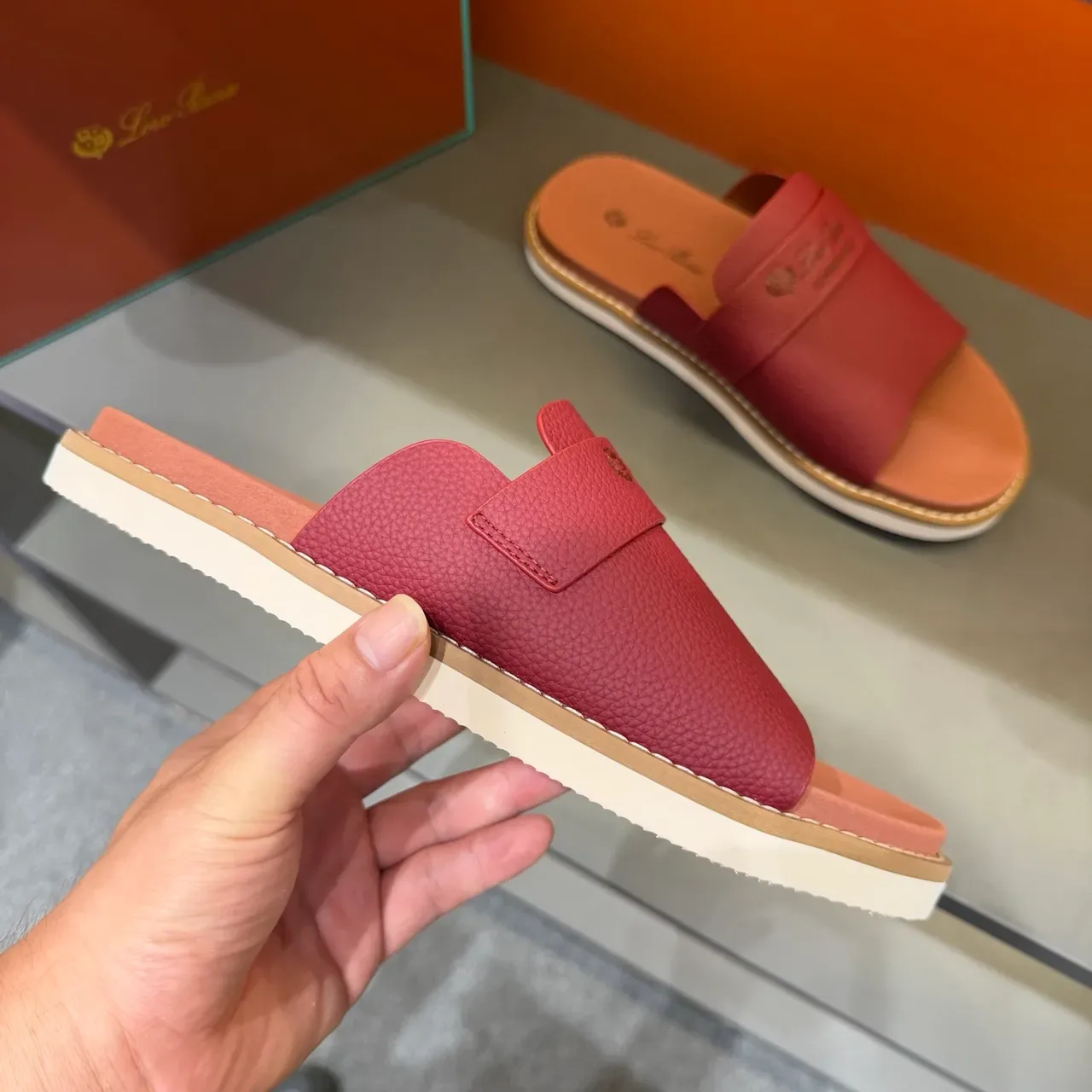 Loro Piana Summer Walk Zapatillas de Cuero 5