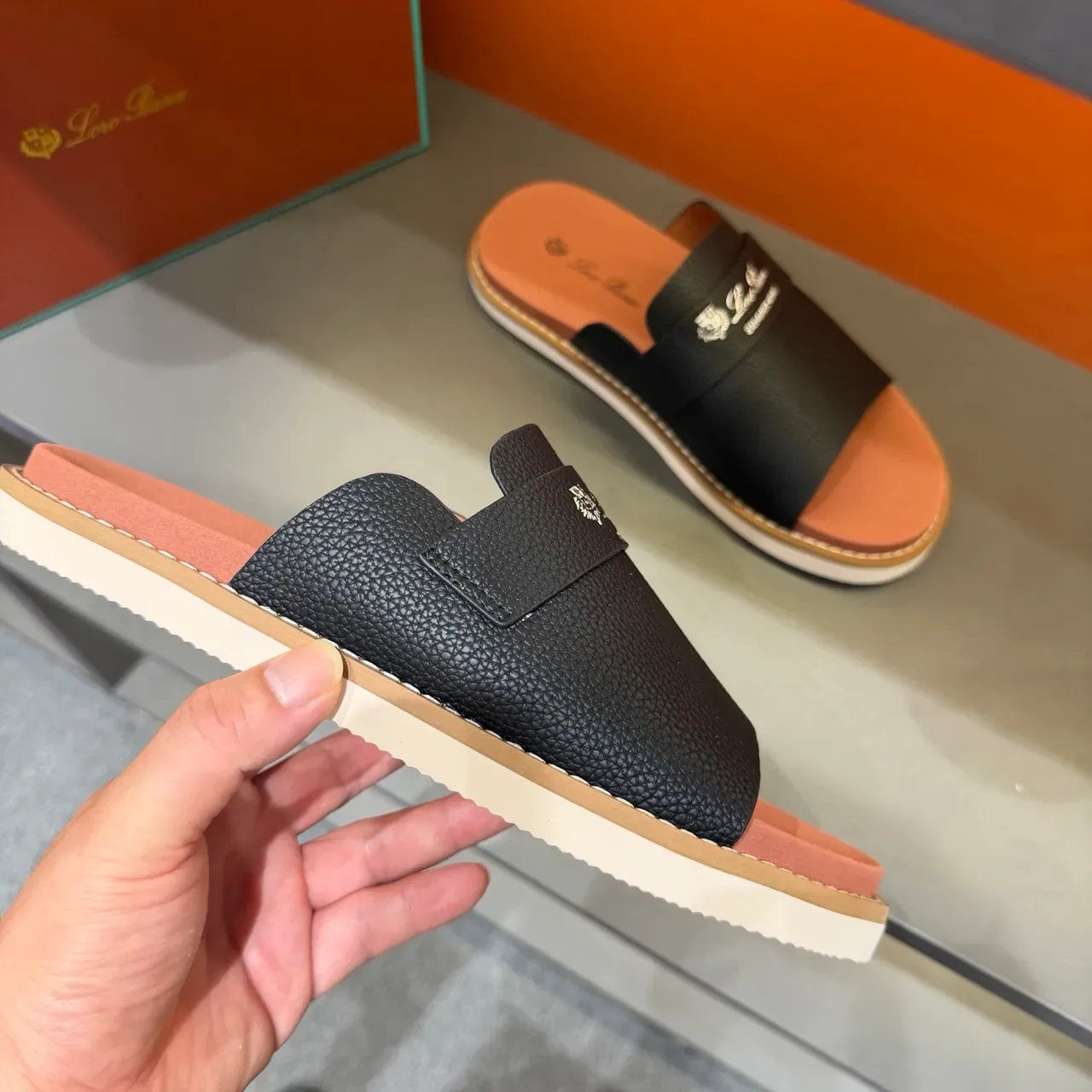 Loro Piana Summer Walk Zapatillas de Cuero 6