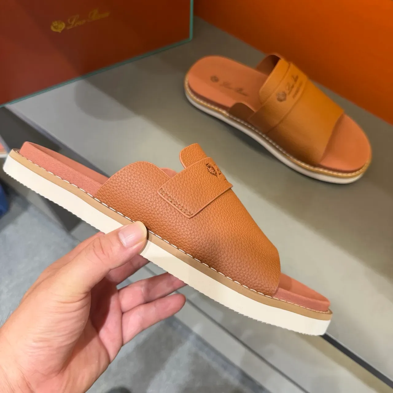 Loro Piana Summer Walk Zapatillas de Cuero 8
