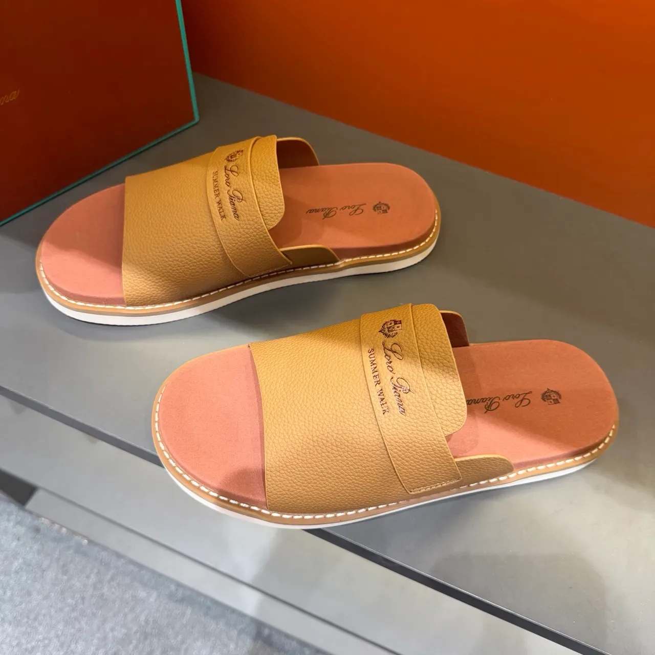 Loro Piana Summer Walk Zapatillas de Cuero 10