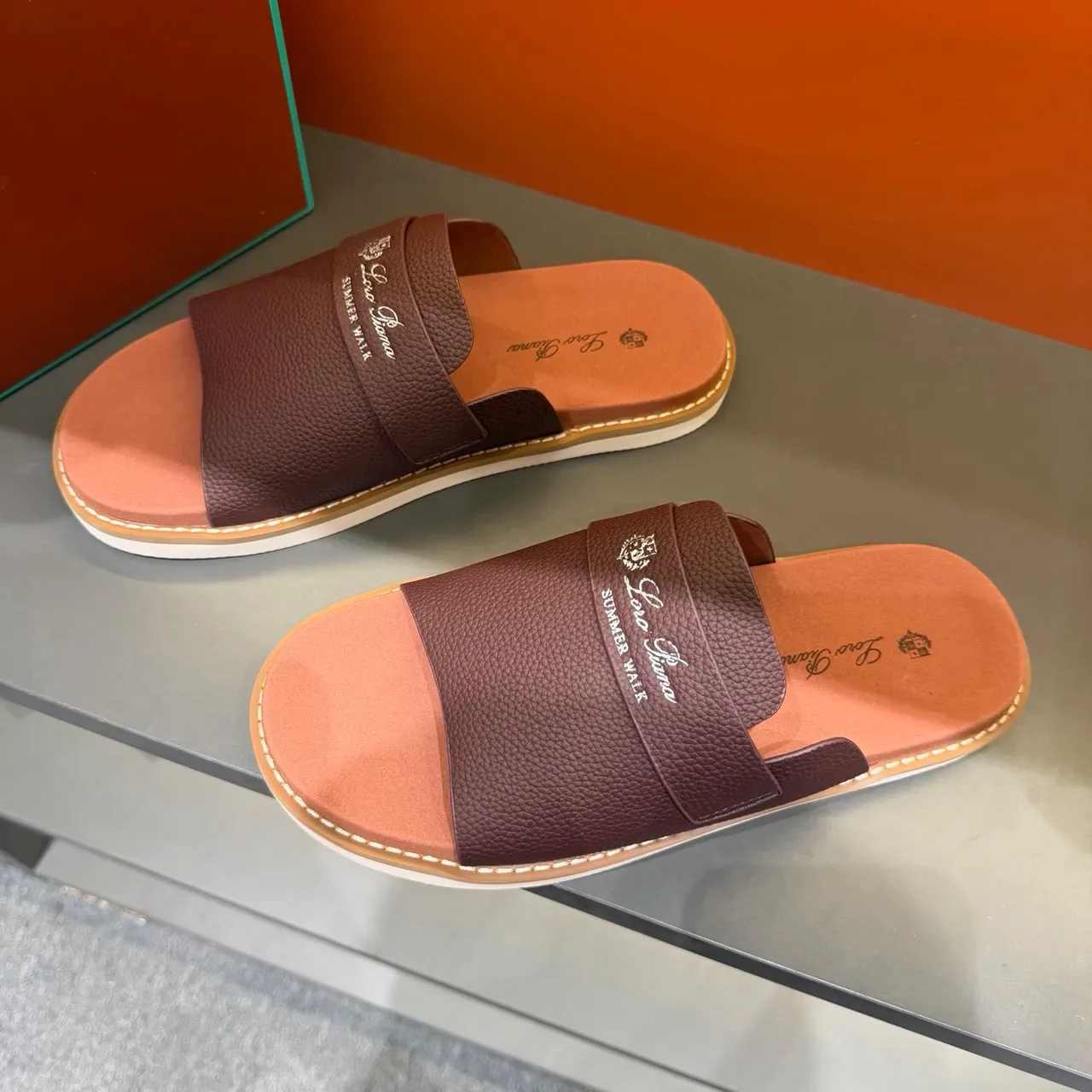 Loro Piana Summer Walk Zapatillas de Cuero 11