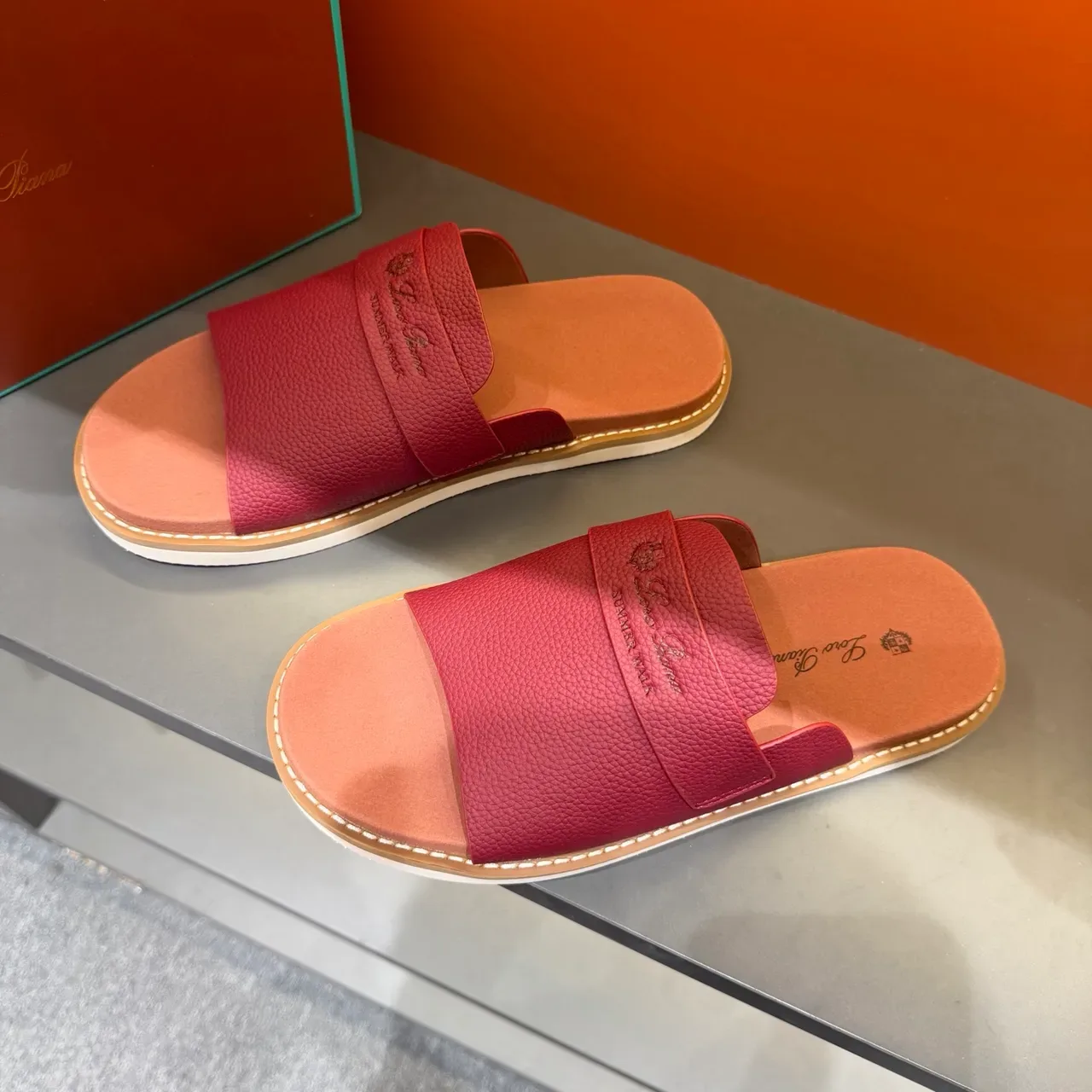 Loro Piana Summer Walk Zapatillas de Cuero 12