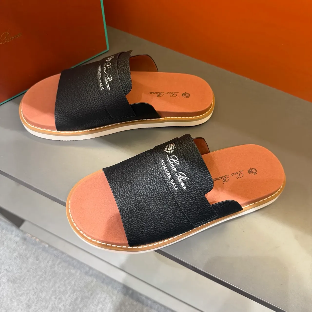 Loro Piana Summer Walk Zapatillas de Cuero 13