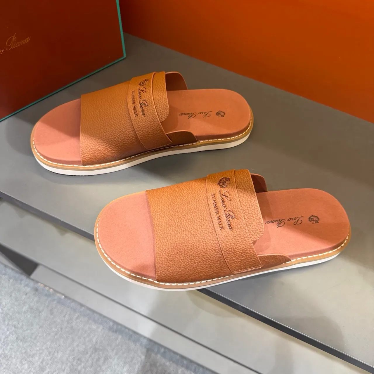 Loro Piana Summer Walk Zapatillas de Cuero 15