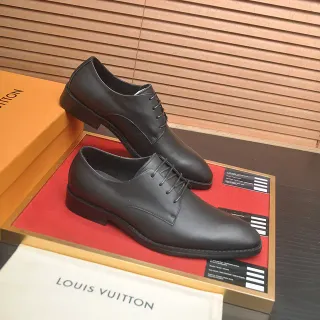 Louis Vuitton কালো ক্যাপ-টু অক্সফোর্ড জুতা