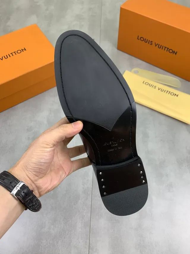 Louis Vuitton Black Cap Toe Oxford Shoes 2