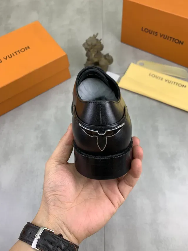 Louis Vuitton Black Cap Toe Oxford Shoes 3