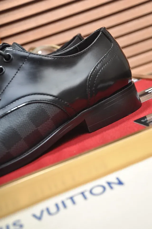 Louis Vuitton Black Gray Lace-Up Damier Graphite Canvas Oxford Shoes 2