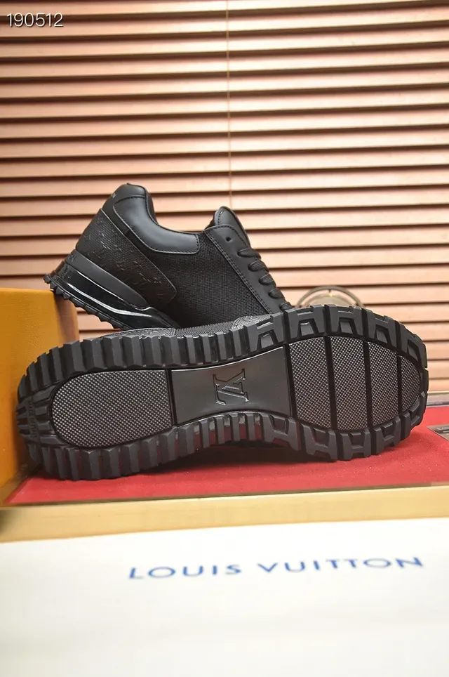 Louis Vuitton Black Monogram-Embossed Leather And Mesh Low-Top Silhouette Lifestyle Sneakers 2
