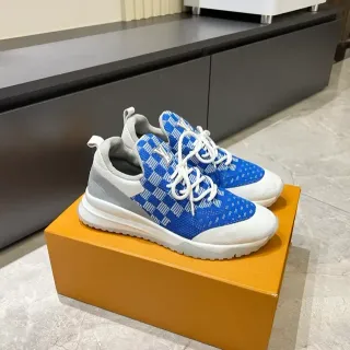 Louis Vuitton Zapatillas Lifestyle Azul Blanco Tejido Superior Weave Geométrico