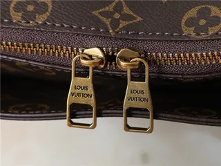 Louis Vuitton Sac Boston Marron Beige Monogramme Toile Bordure Cuir Marron 4