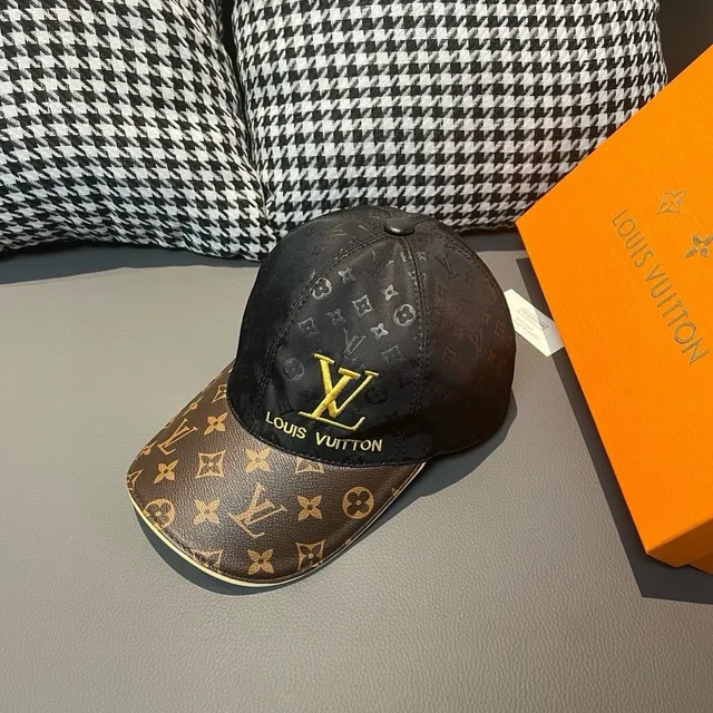 Louis Vuitton Brown Beige Monogrammed Canvas Structured Six-Panel Baseball Cap 2