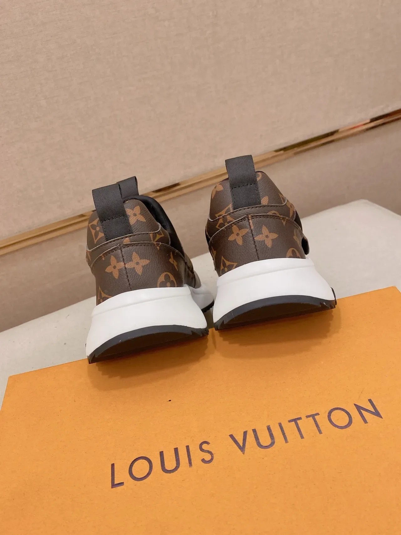 Louis Vuitton Brown Black Monogram Canvas Slip-On Lifestyle Sneakers 3