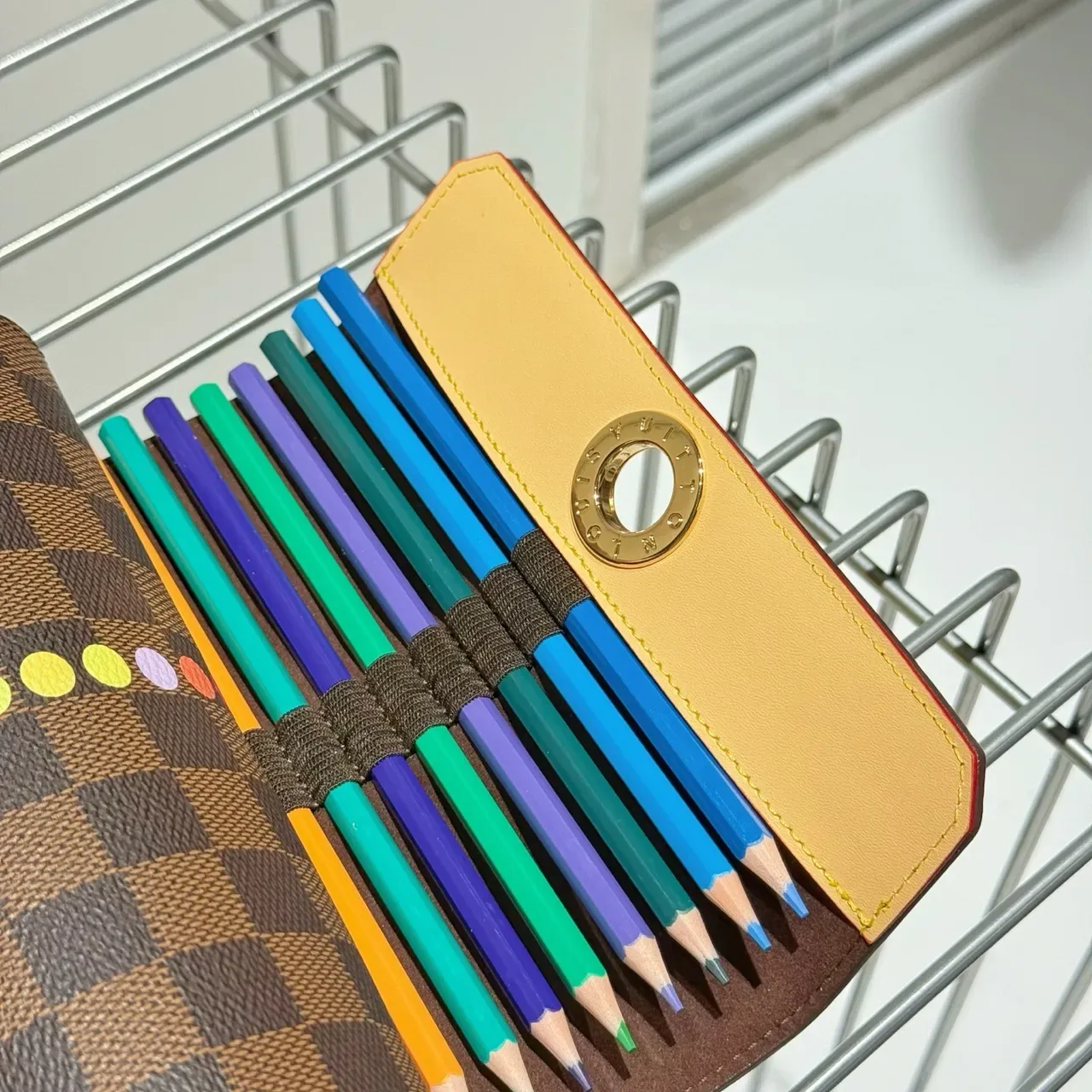 Louis Vuitton Brown Gold Cylindrical Rigid Case Damier Ebène Canvas Tote Bag 7