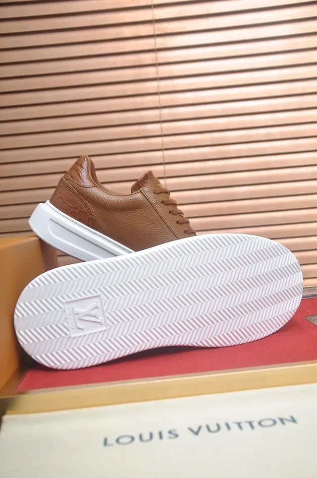 Louis Vuitton Signature Sneaker বাদামী চামড়া Lifestyle Sneakers 3
