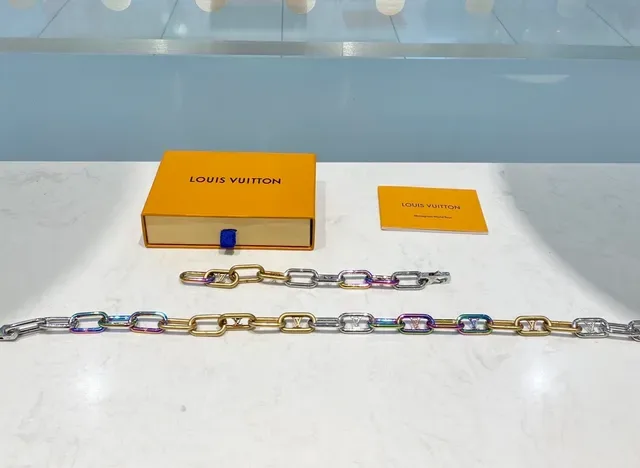 Louis Vuitton Chain Bracelet Multicolor Metal Links Bracelet 2