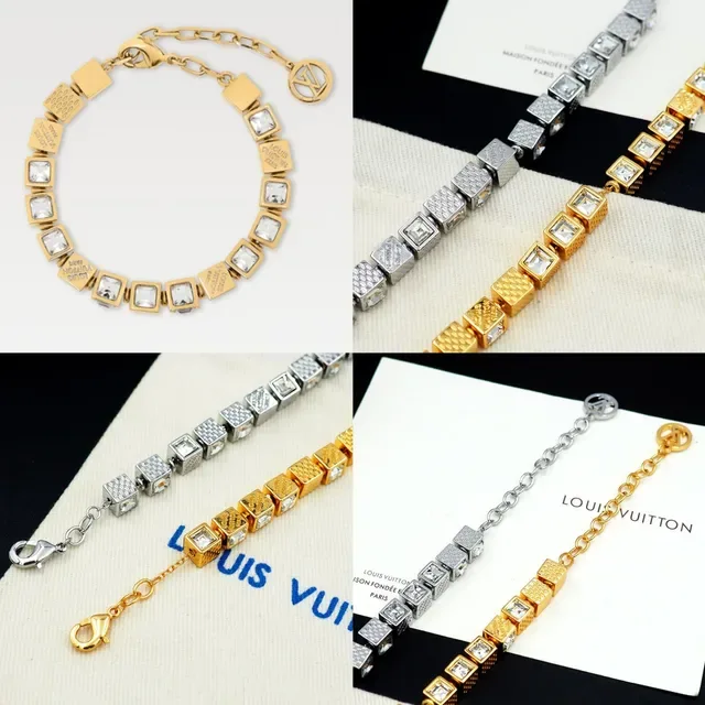 Louis Vuitton Cube-Link Crystal Bracelet 6