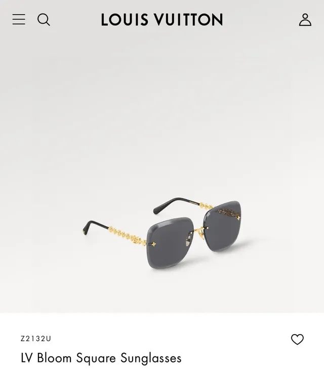 Louis Vuitton Chaîne Florale Monogramme Sans Monture Bouclier Lunettes de soleil 2
