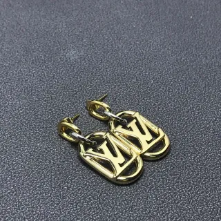 Louis Vuitton brincos monograma dourado