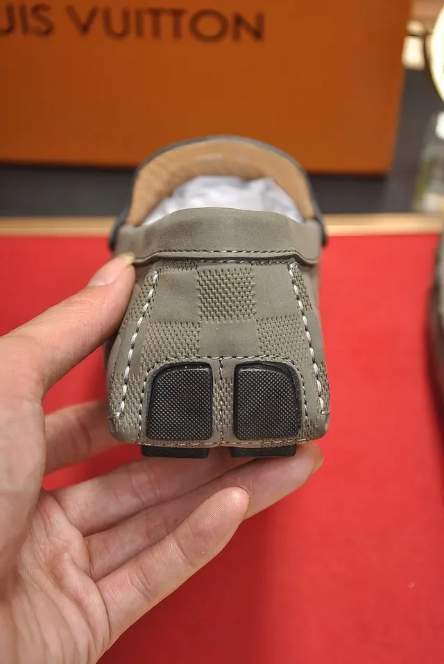 Louis Vuitton Loafer Gris Beige Damier Attache Penny 2