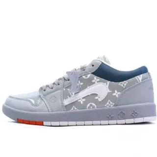 Louis Vuitton sneakers lifestyle cinza marinho com estampado de monograma de baixo