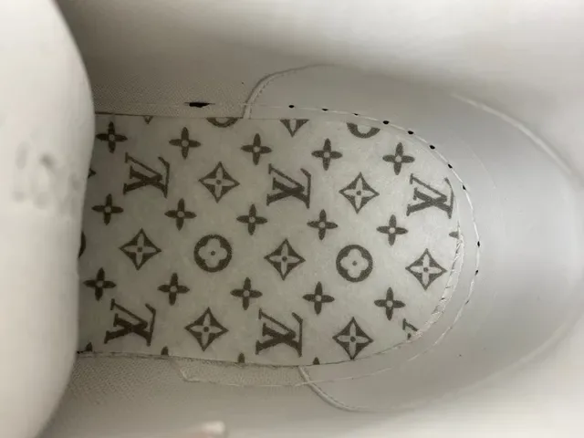 Louis Vuitton সবুজ সাদা লেয়ার্ড চামড়া এবং পারফোরেটেড মেশ চাঙ্কি প্ল্যাটফর্ম সোল লাইফস্টাইল স্নিকার্স 8
