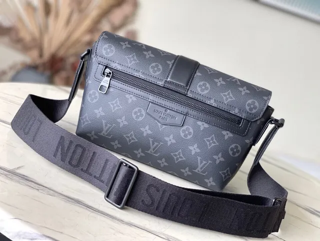 Louis Vuitton Lockme Monogram Gray Flap Messenger Bag 3