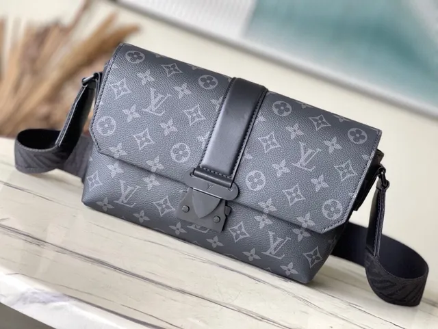 Louis Vuitton Lockme Monogram Gray Flap Messenger Bag 5