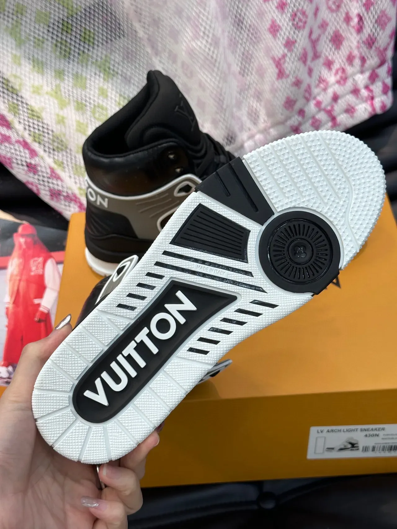 Louis Vuitton LV Arch Light Sneaker Black White Gray Lifestyle Sneakers 9