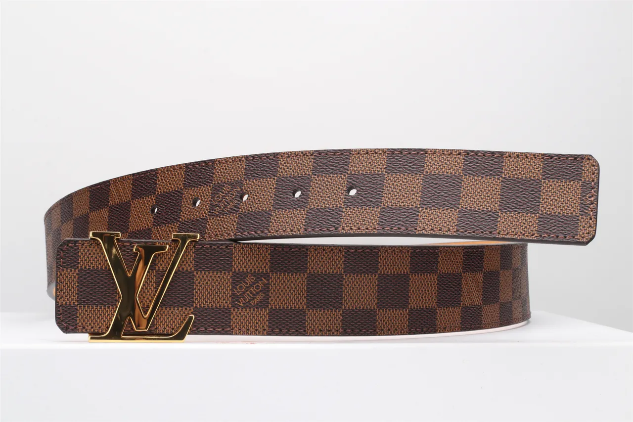 Louis Vuitton LV Ceinture Damier Ebène Marron Toile Cuir 7