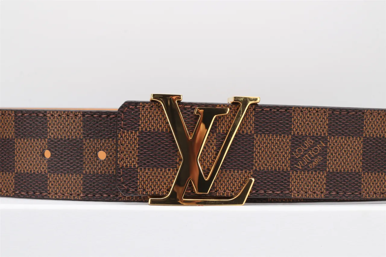 Louis Vuitton LV Ceinture Damier Ebène Marron Toile Cuir 8